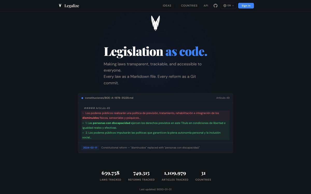 Web de Legalize