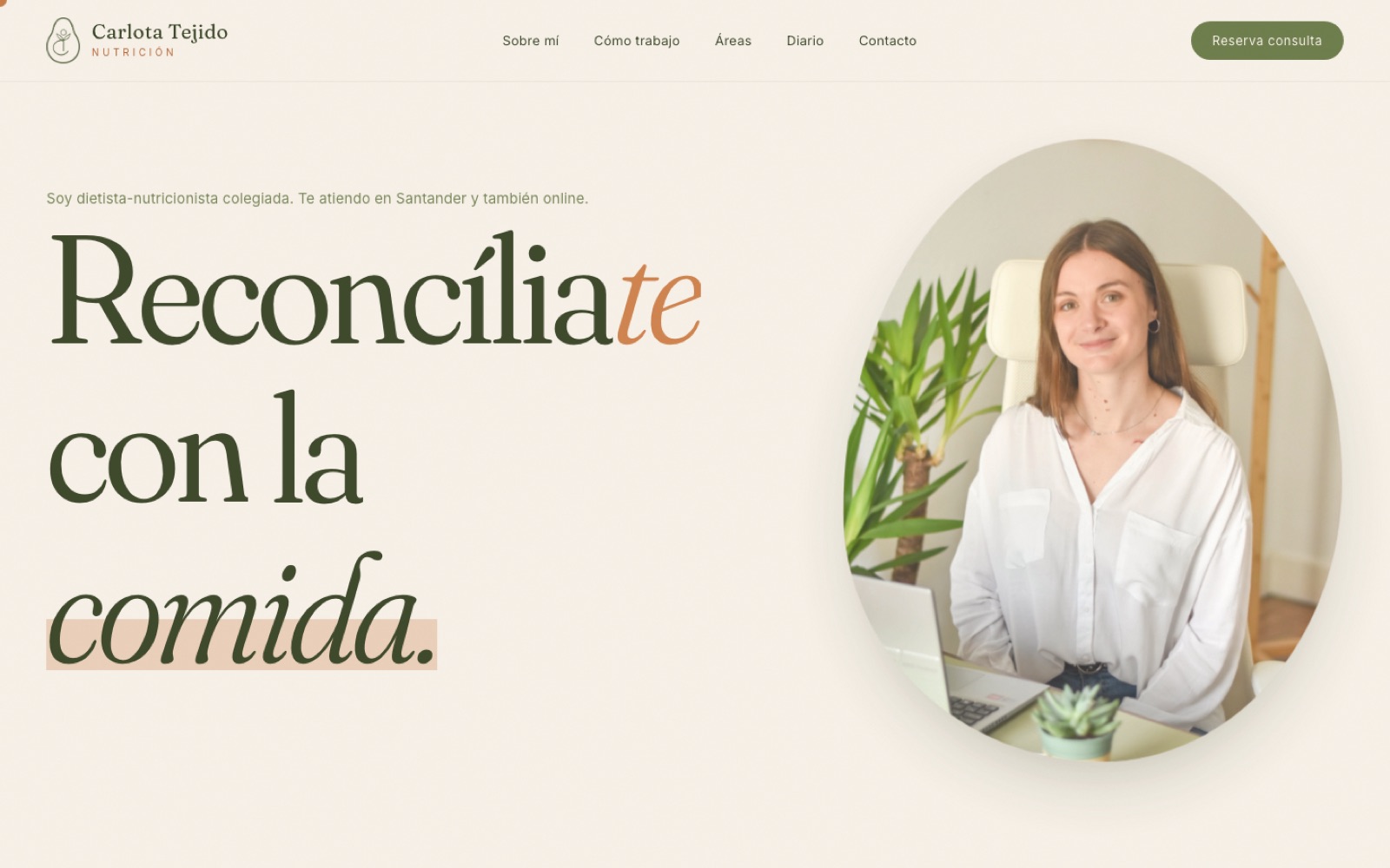 Web de Nutrición Carlota Tejido